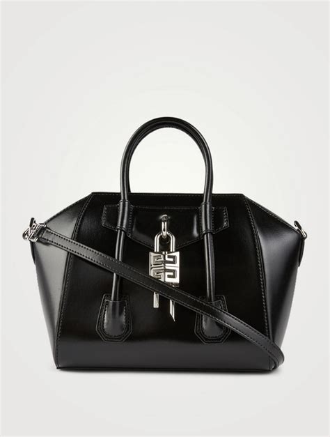 givenchy antigona mini smooth leather mod shots|Mini Antigona Lock bag in Box leather .